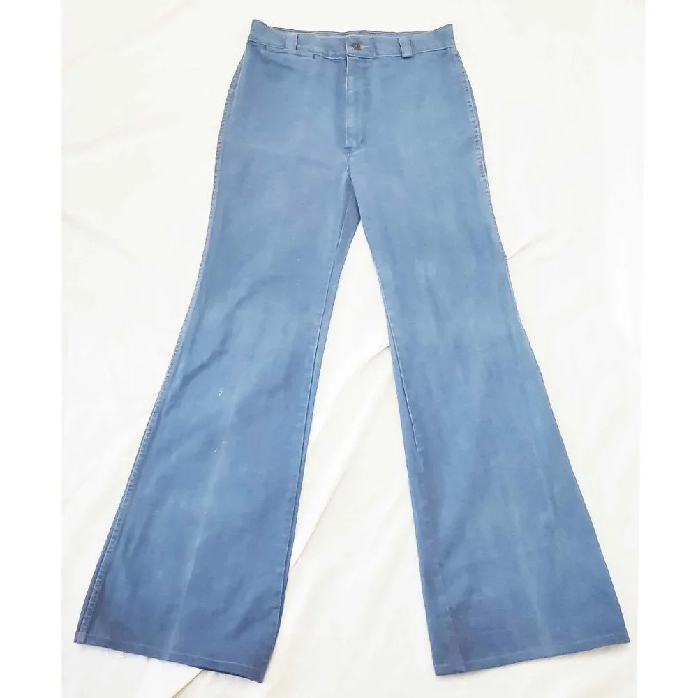 Vintage 1970’s Women's Wide Leg Bell Bottom Jean by Disco Jeans 33” Waist